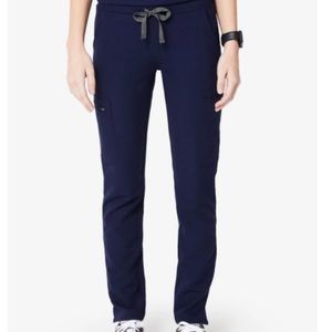 Figs Yola Skinny Scrub Pants Regular Navy Blue XXS